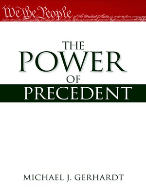 cover image of The Power of Precedent